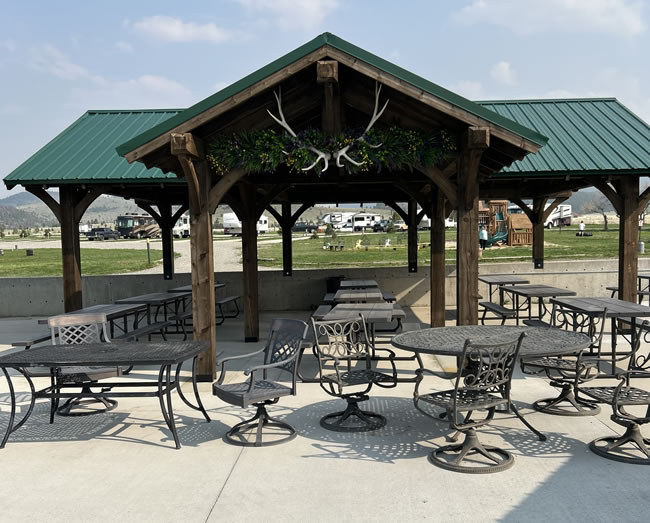 concrete patio/pavilion